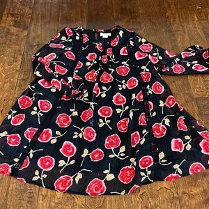 Kate Spade Hazy Rose Metallic Chiffon dress, size 10!